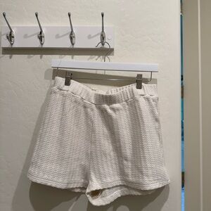 Princess Polly Cream High Waist Shorts